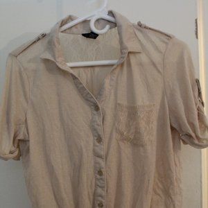 Beige/Tan Knot Top